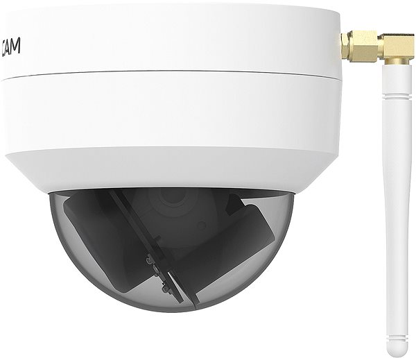 Überwachungskamera FOSCAM 4MP 4X Dualband Dome Kamera Seitlicher Anblick
