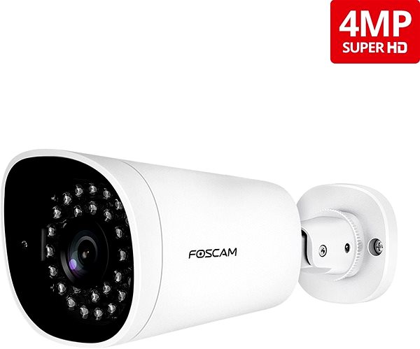 Überwachungskamera FOSCAM G4EP Super HD Outdoor PoE Camera 2K Seitlicher Anblick