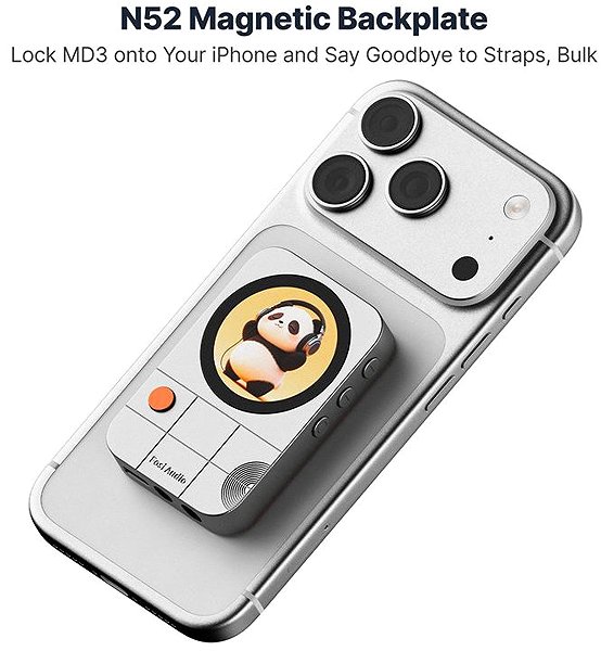 Fosi Audio MD3 headphone amplifier in silver.