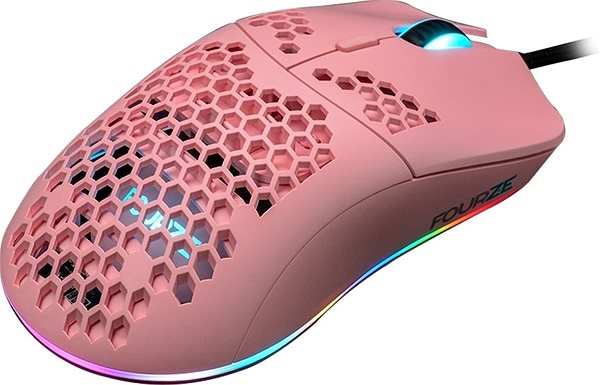 Herná myš Fourze GM800 Gaming Mouse RGB Rose Bočný pohľad