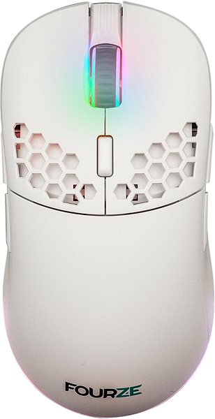 Gaming-Maus Fourze GM900 Wireless Gaming Mouse White Screen