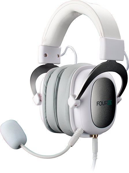 Gaming Headphones Fourze GH500 Gaming Headset White Lateral view
