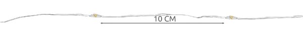 Light chain ISO 7267 Battery operated light chain 100 LED cold white 10 m .