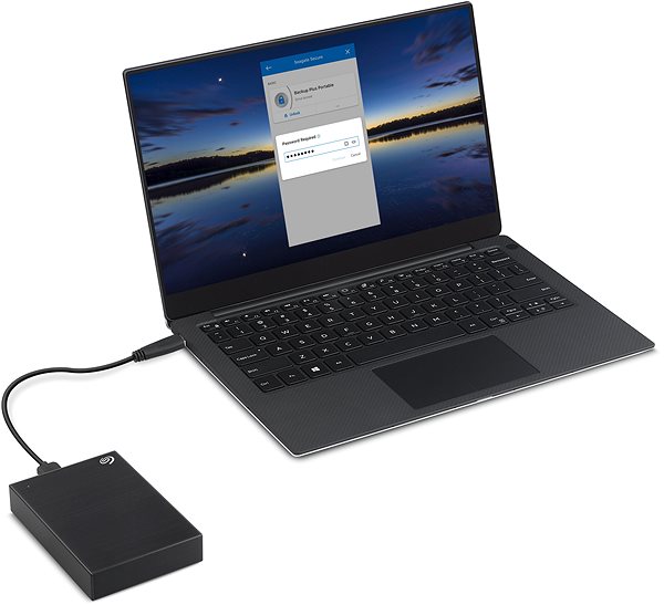 External Hard Drive Seagate One Touch Portable 1TB, Black Features/technology