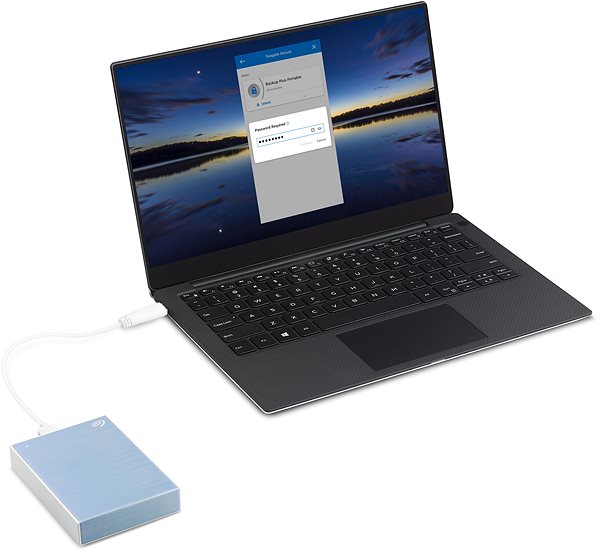 Externe Festplatte Seagate One Touch Portable 1TB, hellblau Mermale/Technologie