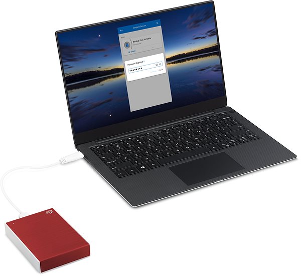 External Hard Drive Seagate One Touch Portable 1TB, Red Features/technology