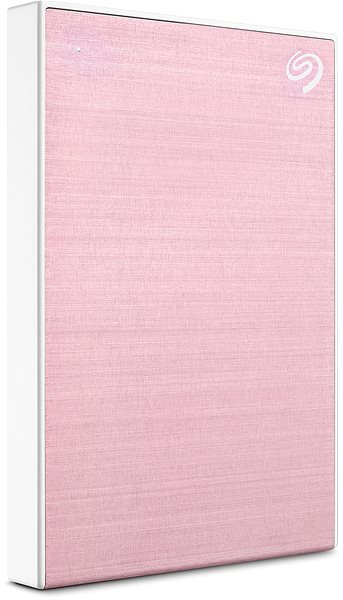 External Hard Drive Seagate One Touch Portable 2TB, Rose Gold Lateral view