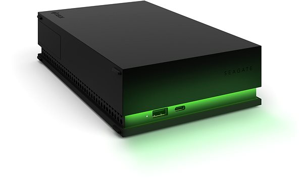 Externe Festplatte Seagate Game Drive Hub für Xbox 8 TB Schwarz Seitlicher Anblick