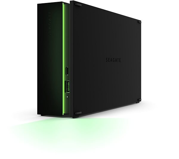 Externe Festplatte Seagate Game Drive Hub für Xbox 8 TB Schwarz Seitlicher Anblick