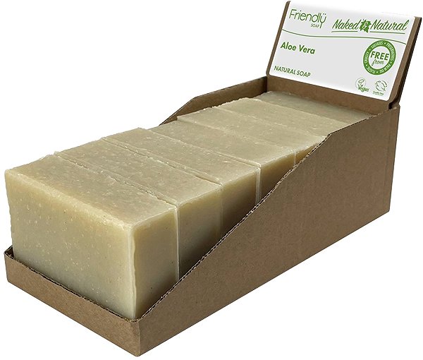 Solid Soap Friendly Soap natural aloe vera 7 pcs zero waste packaging .