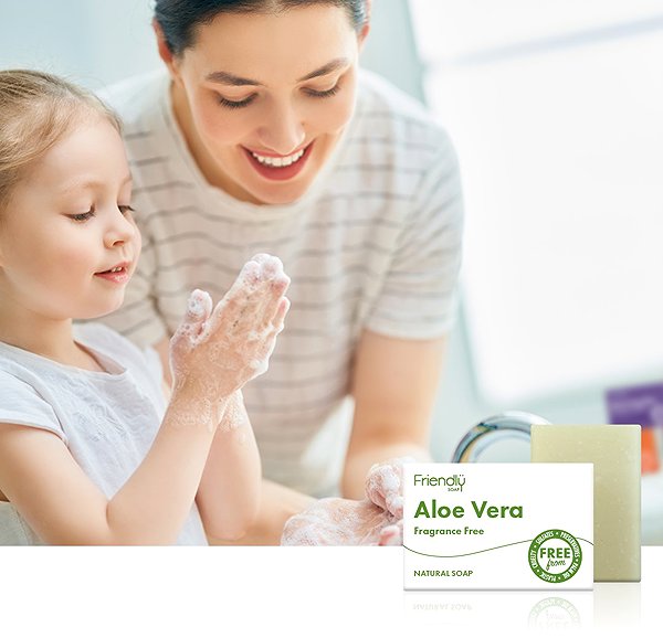 Solid Soap Friendly Soap natural aloe vera 7 pcs zero waste packaging .