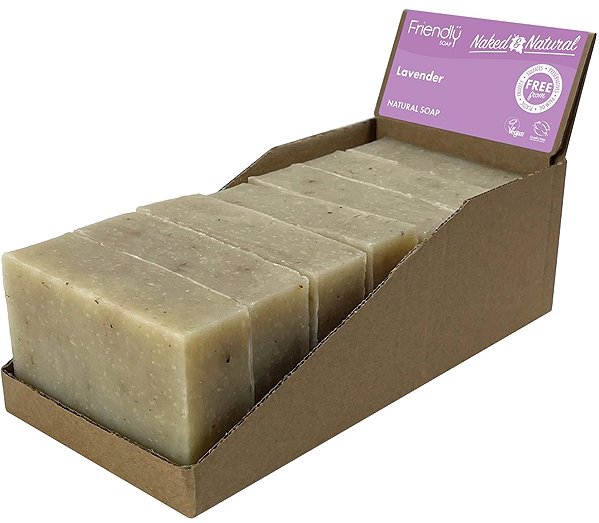 Solid Soap Friendly Soap natural lavender 7 pcs zero waste packaging .