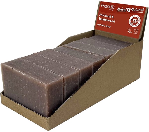 Solid Soap Friendly Soap natural patchouli and sandalwood 7 pcs zero waste packaging .