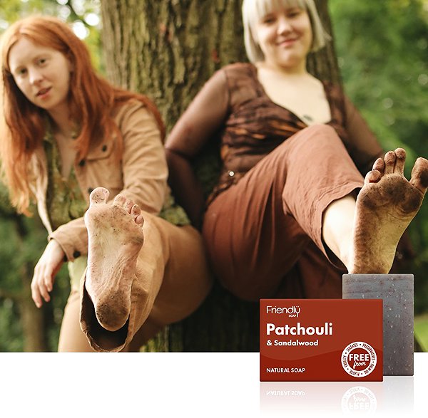 Solid Soap Friendly Soap natural patchouli and sandalwood 7 pcs zero waste packaging .