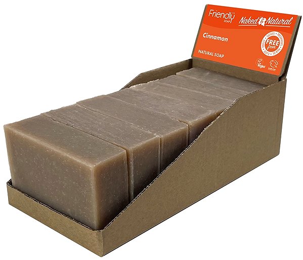 Solid Soap Friendly Soap natural cinnamon and cedar wood 7 pcs zero waste packaging .