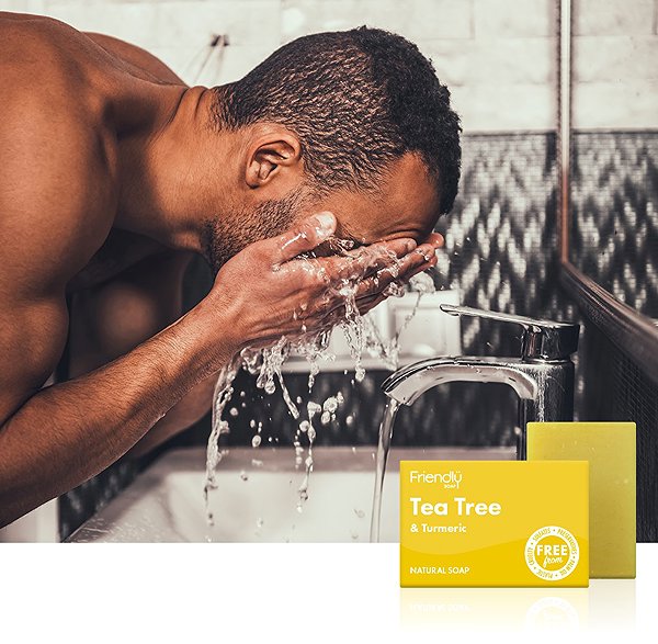 Solid soap Friendly Soap natural tea tree 7 pcs zero waste packaging .
