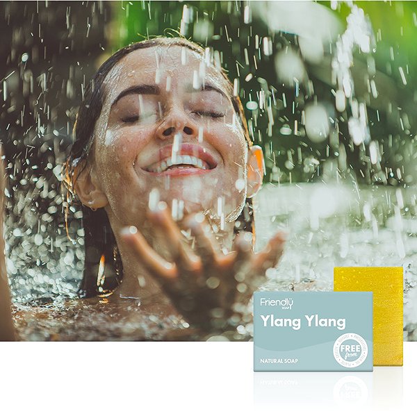 Solid Soap Friendly Soap natural ylang ylang 7 pcs zero waste packaging .