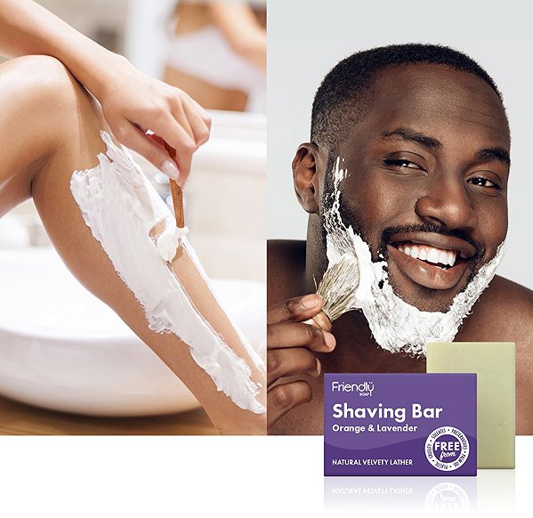 Solid Soap Friendly Soap natural shaving soap orange and lavender 7 pcs zero waste packaging .