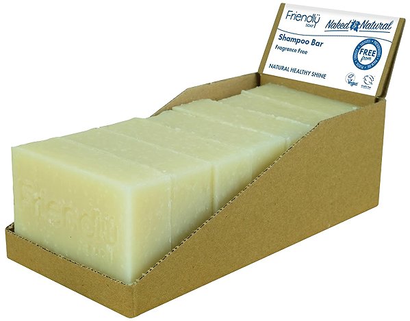 Solid soap Friendly Soap natural for hair without fragrance 7 pcs zero waste packaging .