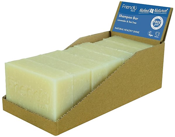 Solid soap Friendly Soap natural hair soap lavender and tea tree 7 pcs zero waste packaging .