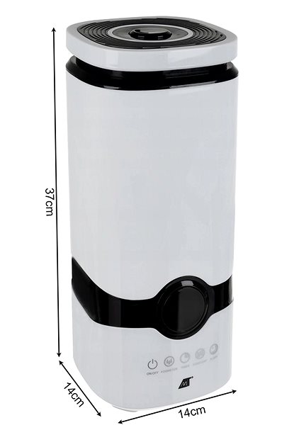 Air Humidifier Malatec 16404 Ultrasonic humidifier with ionizer 4 L white ...
