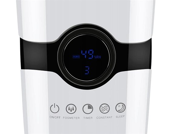Air Humidifier Malatec 16404 Ultrasonic humidifier with ionizer 4 L white ...