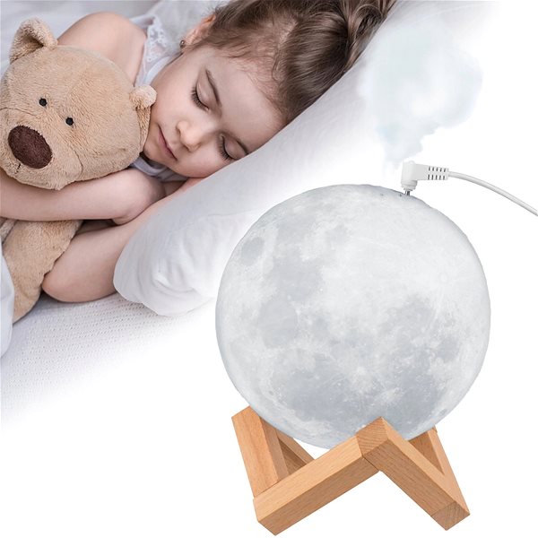 Air Humidifier Malatec 16403 Ultrasonic humidifier in the shape of the moon ...