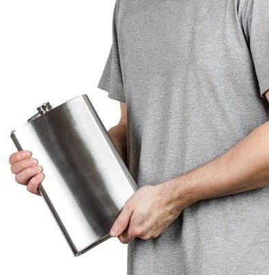 Froster Flask Giant Flask 1.9 L silver .
