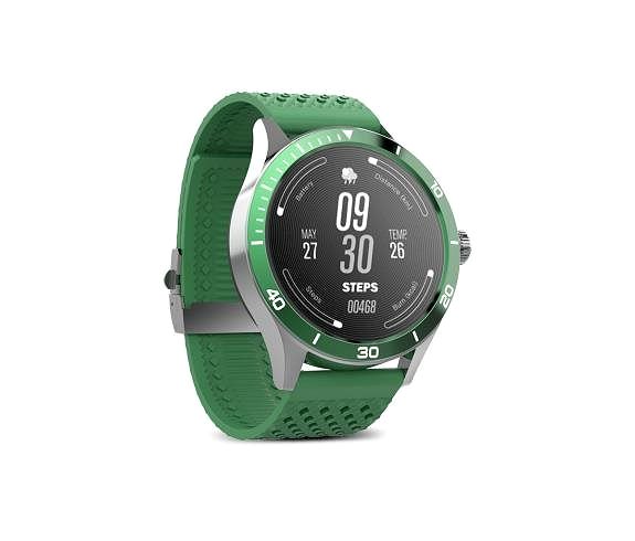 Smart Watch Forever Icon v2 AW-110 Green Lateral view