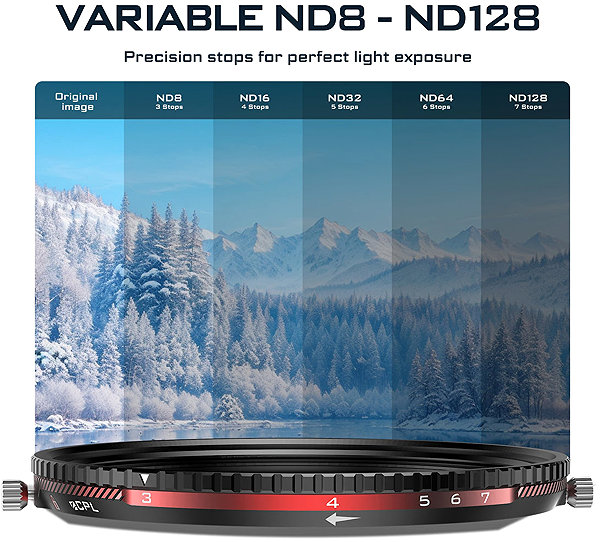 ND-FIlter FREEWELL V2 Series Magnetic Hybrid VND/CPL 3-7 Stops Filter ...