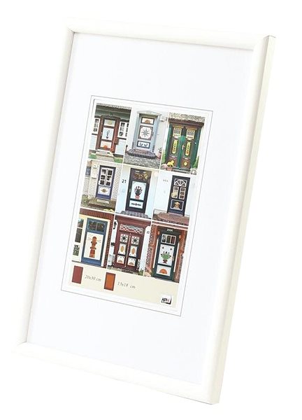 Photo Frame KPH Wooden photo frame NEW YORK 20 × 30 white Lateral view
