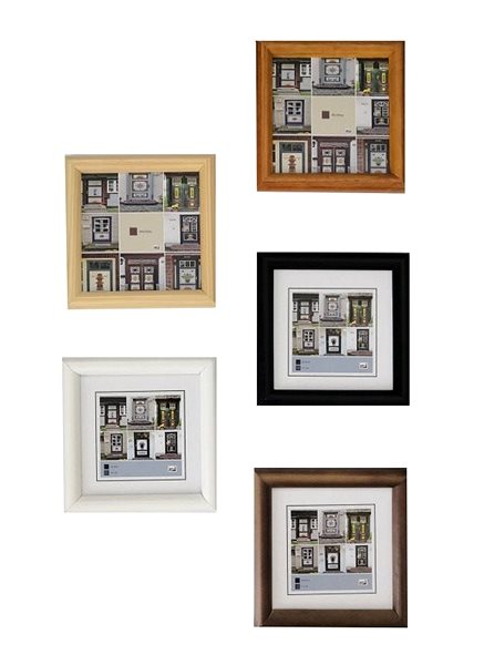 Photo Frame KPH Wooden photo frame NEW YORK 20 × 20 natural Features/technology