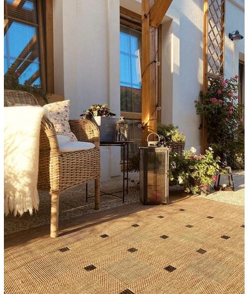 Koberec Devos Kusový koberec FLOORLUX Coffee/Black 20079, 60 × 110 cm ...