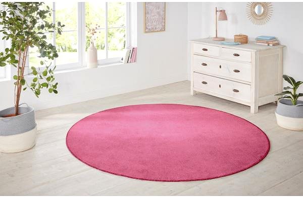 Koberec Hanse Home Collection Kusový koberec Nasty 101147 Pink kruh 133 × 133 cm ...
