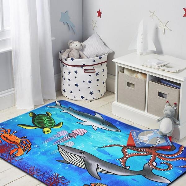 Koberec BO-MA Protišmykový kusový koberec Sea world 76,5 × 117 cm ...