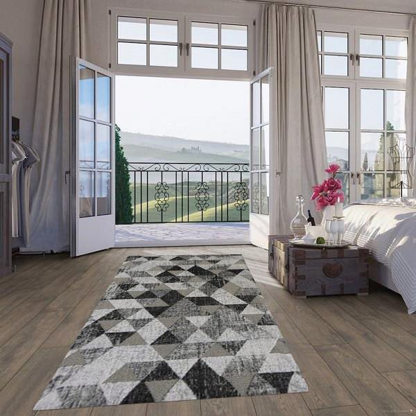 Koberec Berfin Dywany Kusový koberec Lagos 1700 Grey (Dark Silver) 60 × 100 cm ...