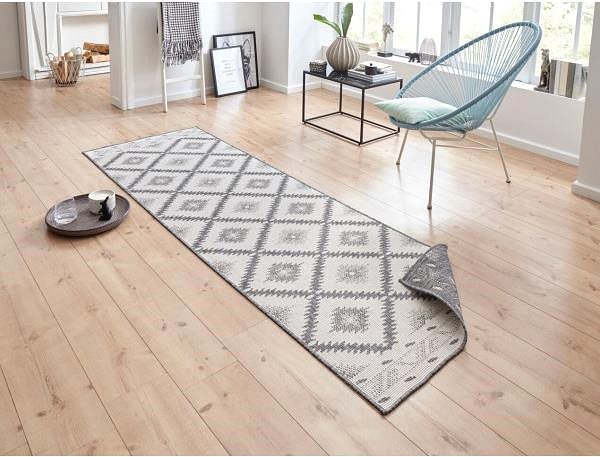 Koberec NORTHRUGS Kusový koberec Twin Supreme 103428 Malibu grey creme, 80 × 150 cm ...