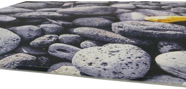 Koberec Apextextil Protišmyková 3D predložka Sivé kamene 60 × 120 cm ...