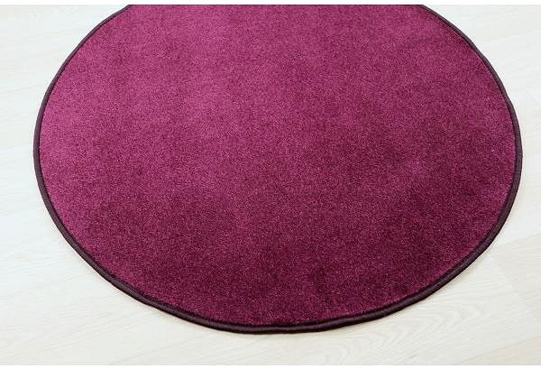 Koberec Vopi Kusový koberec Eton fialový 48 kruh 400 × 400 cm ...