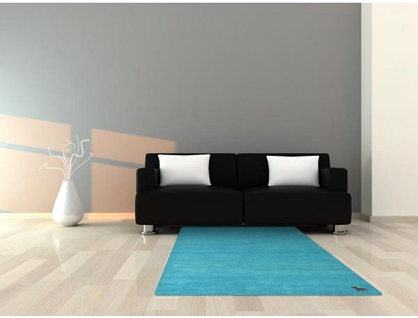Koberec Asra Ručne všívaný kusový koberec Asra wool tyrkys 160 × 230 cm ...