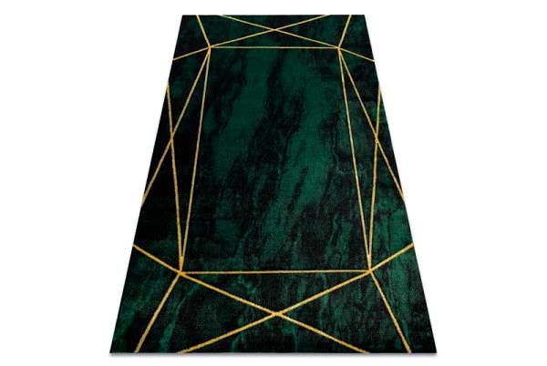 Koberec Dywany Łuszczów Kusový koberec Emerald 1022 green and gold 80 × 150 cm ...