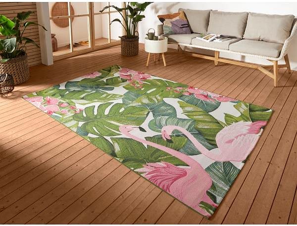 Koberec Hanse Home Collection Kusový koberec Flair 105614 Tropical Flamingo Multicolored, 80 × 165 cm ...
