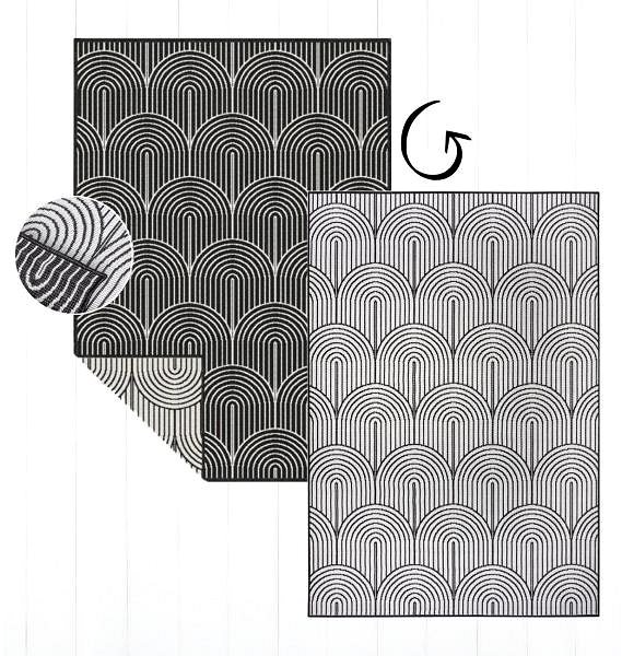 Koberec Hanse Home Collection Kusový koberec Pangli 105852 Black, 80 × 150 cm ...
