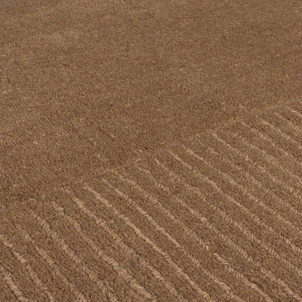Koberec Flair Rugs Kusový ručne tkaný koberec Tuscany Textured Wool Border Brown 160 × 230 cm ...
