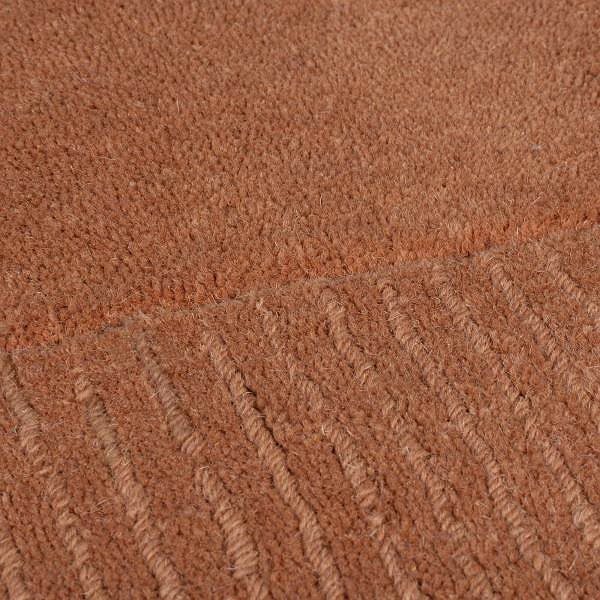 Koberec Flair Rugs Kusový ručně tkaný koberec Tuscany Textured Wool Border Orange 200 × 290 cm ...