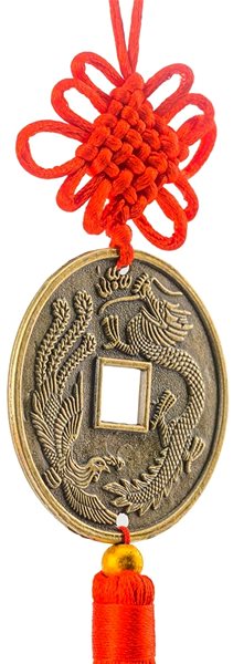 FENGSHUIHARMONY Dragon and Phoenix Coin pendant.