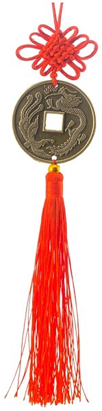 FENGSHUIHARMONY Dragon and Phoenix Coin pendant.