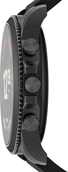 Smart Watch Fossil Gen 6 FTW4061 Black Silicone Lateral view