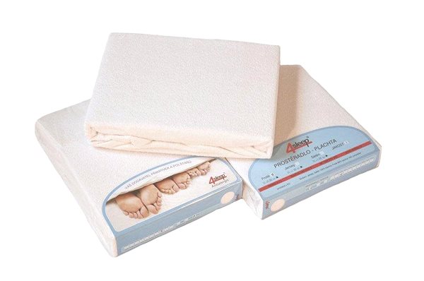Plachta na posteľ 4sleep froté s gumičkou 180/200 smotanové ...