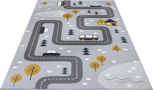 Koberec Dětský Adventures 104535 Grey/mustard 120×170 cm ...